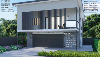 2 bedroom House plan 